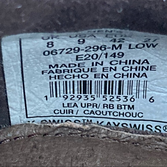 K Swiss sneakers court pro vision Mens size 8. Brown - Picture 9 of 9